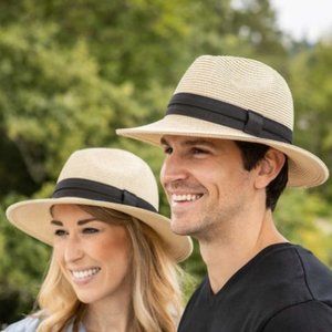 Solar Escape Fedora Unisex Hat - Sun Prote…